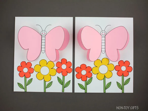 Spring butterfly craft for kids
