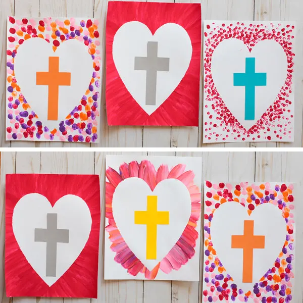 Easter cross art project - craft for kids