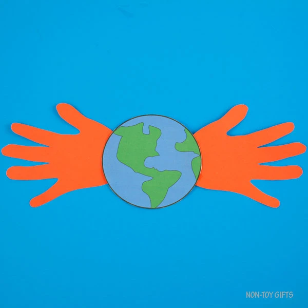 Handprint with Earth