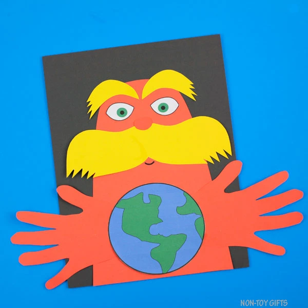 Lorax Earth Day craft for kids