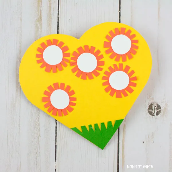 flowers on heart