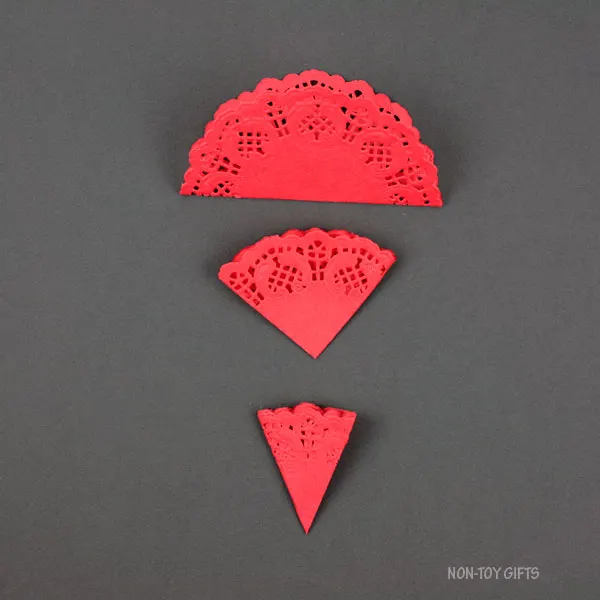 Folded doily
