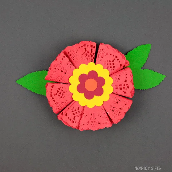 Flower with leaves