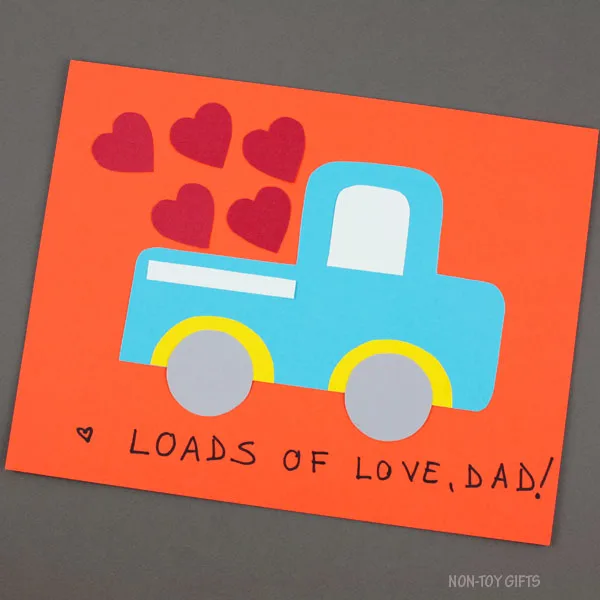 Father's Day truck craft for kids