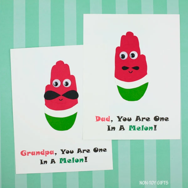One in a melon Father's Day card