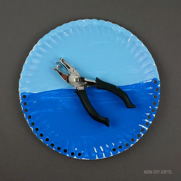 Holes in paper plate