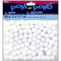 White pom poms