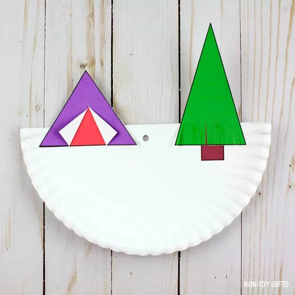 Tent on paper plate
