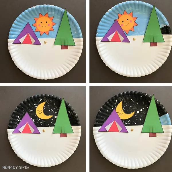 Summer camping craft kids