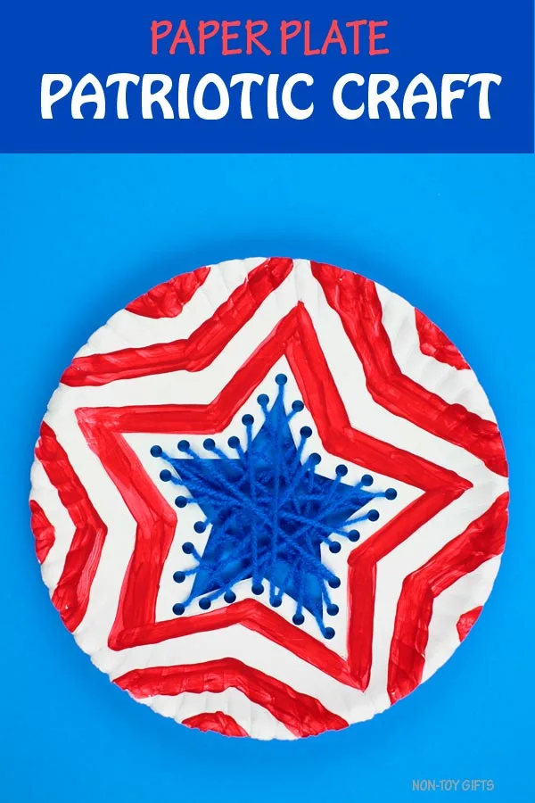Paper plate patriotic craft kids