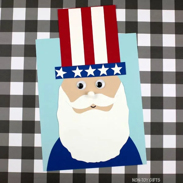 Easy Uncle Sam craft kids