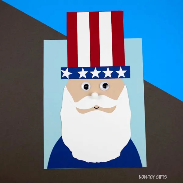 Uncle Sam craft template