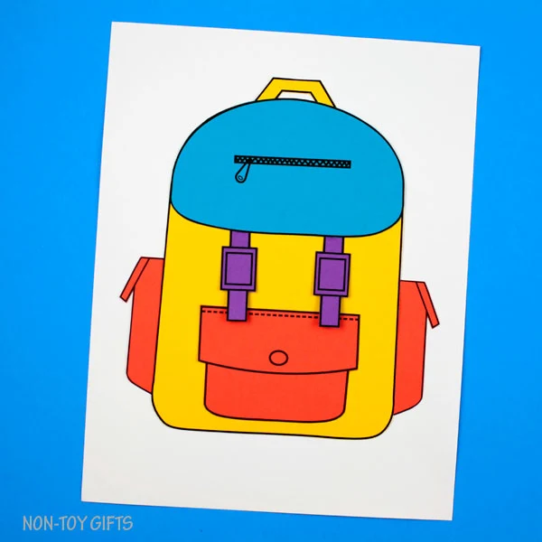 Backpack craft for kids