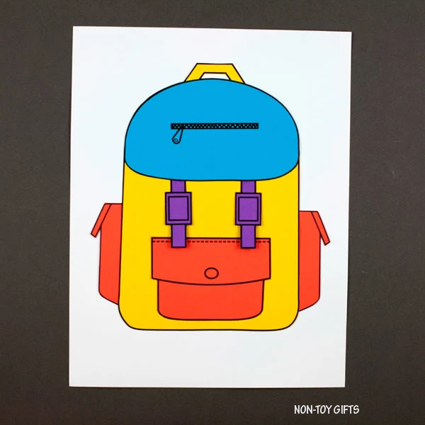 First day of school backpack craft