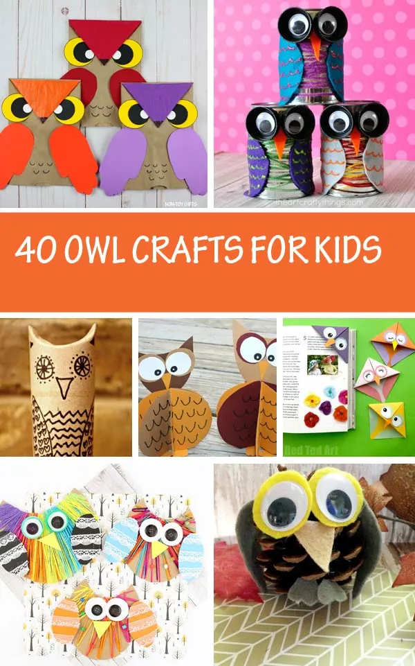 Owl crafts for kids, teachers and parents