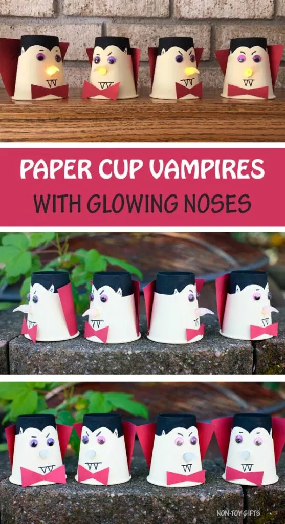 Paper cup vampire craft
