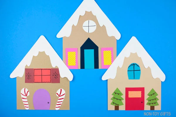 Gingerbread house craft preschool