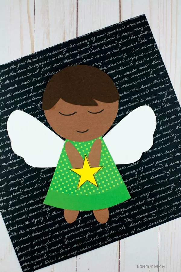 Paper angels - boy with brown hair