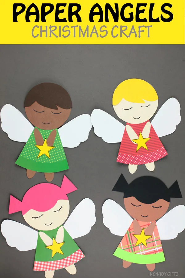 Paper angels for kids