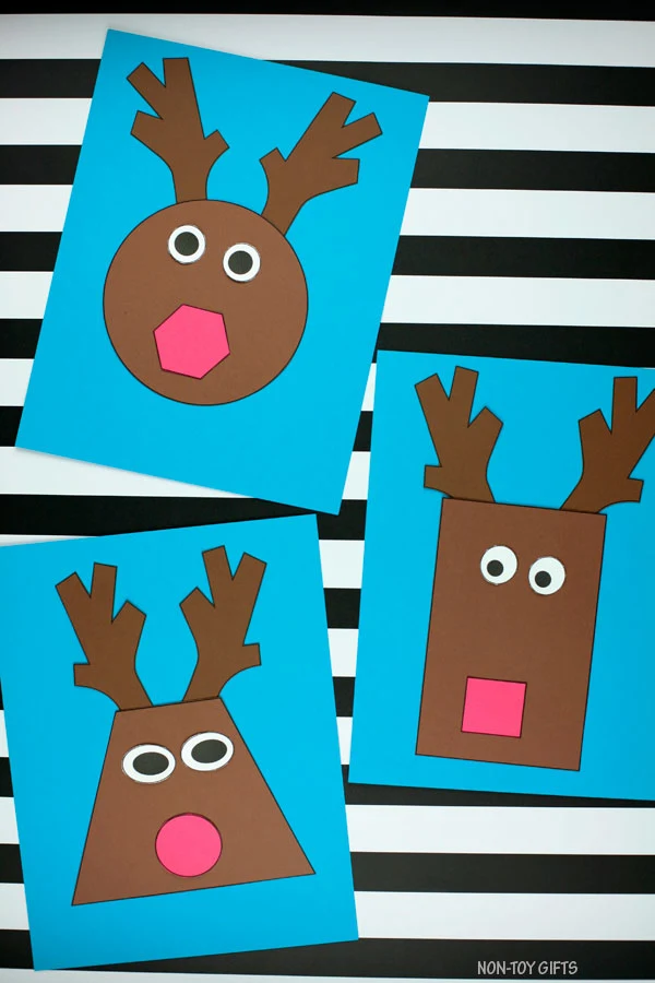 Reindeer shape craft for kids