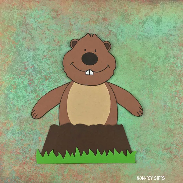 Groundhog Day craft for kids