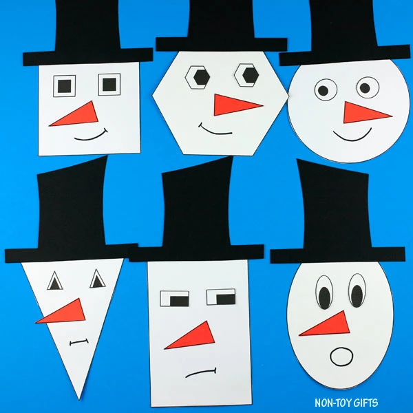 Winter snowman craft for preschoolers and older kids