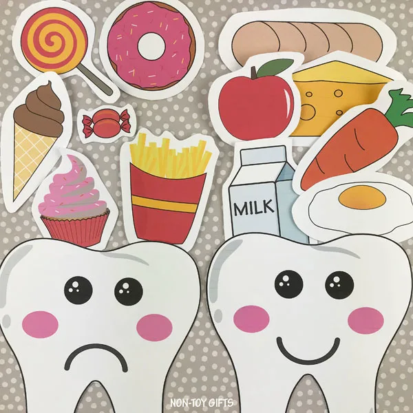 Happy tooth sad tooth sorting game