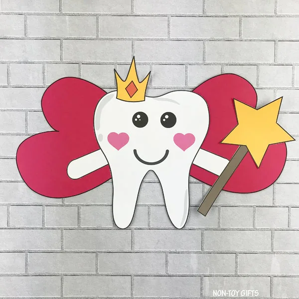 Tooth fairy with magic wand