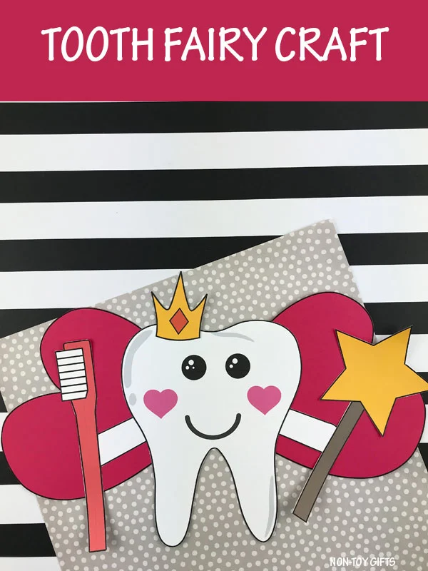 Tooth fairy craft for preschool and kindergarten