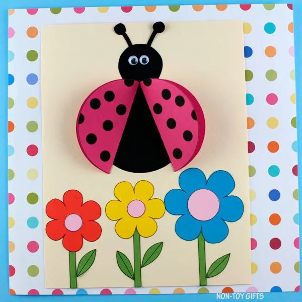 3D Ladybug craft for kids