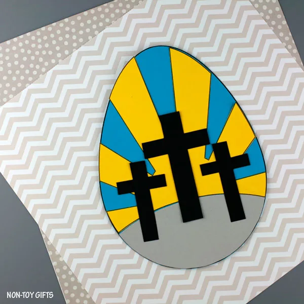 He Is Risen! three crosses craft