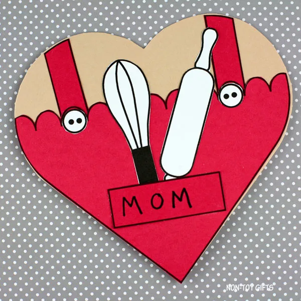 Mothers day heart card