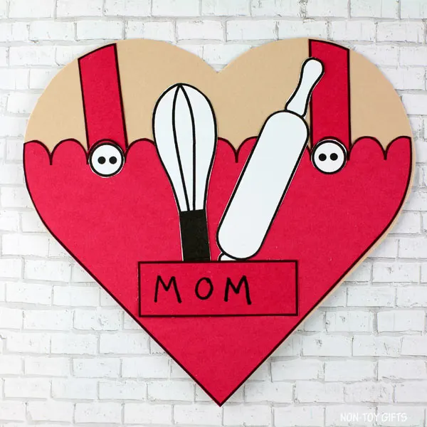 Baker mom heart card