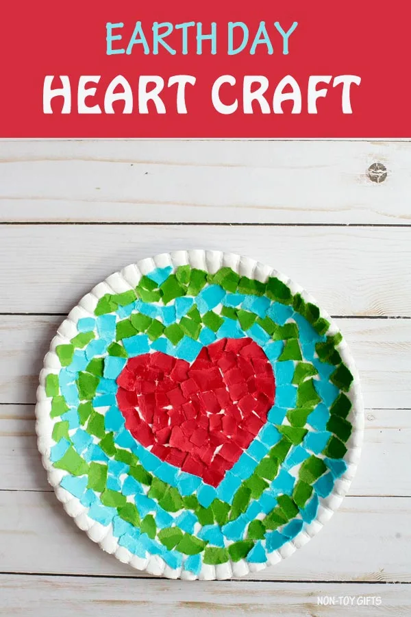 Earth day heart craft
