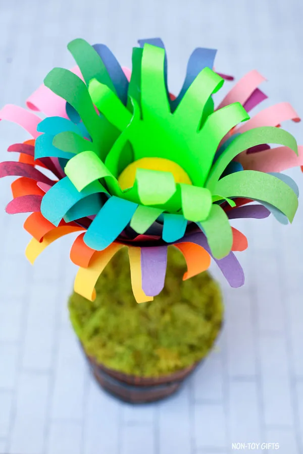 Paper handprint flowers