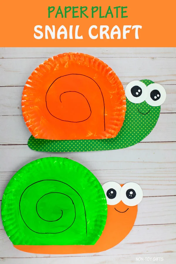 paper plate snail craft