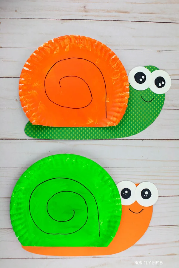 paper plate snail craft for preschool