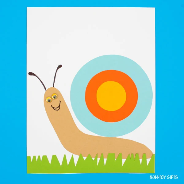 snail's eyes and smile