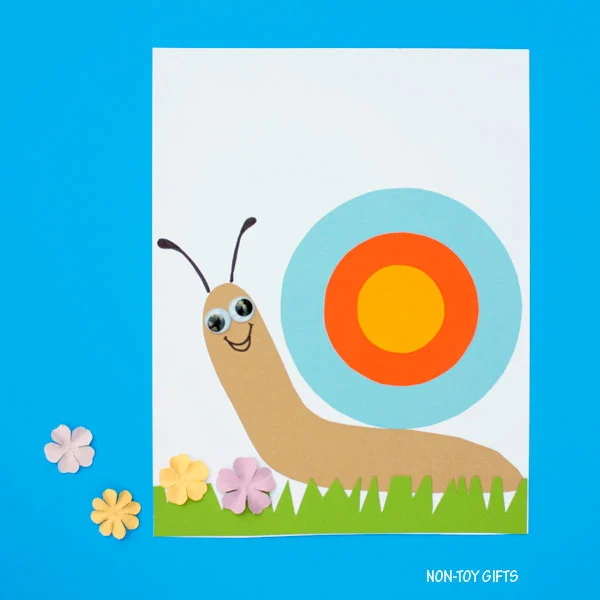 easy paper snail craft for kids