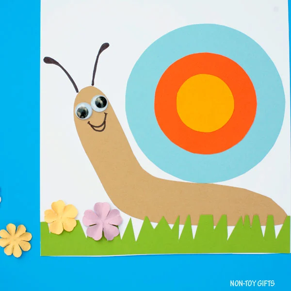paper snail craft for preschoolers