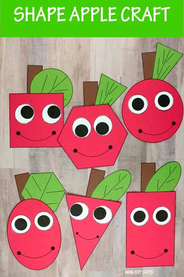 Shape apple mix and match craft