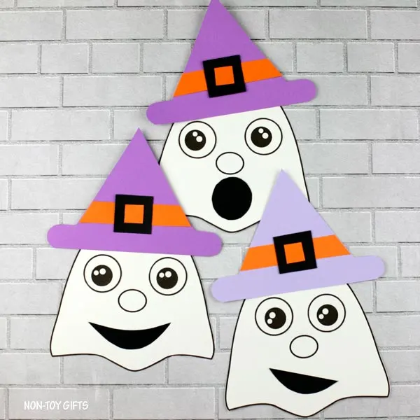 Ghost craft for preschoolers, kindergartners and older kids
