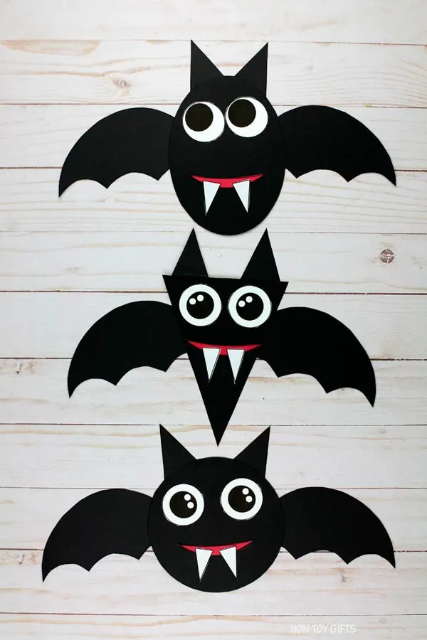Halloween shape bat craft