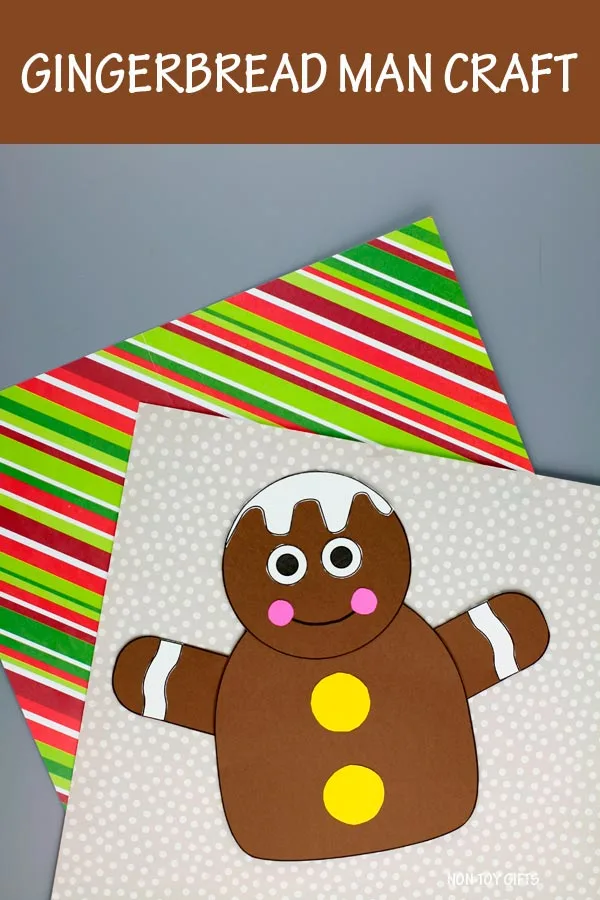 Gingerbread man craft for kids