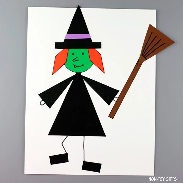 Shape witch craft for kids