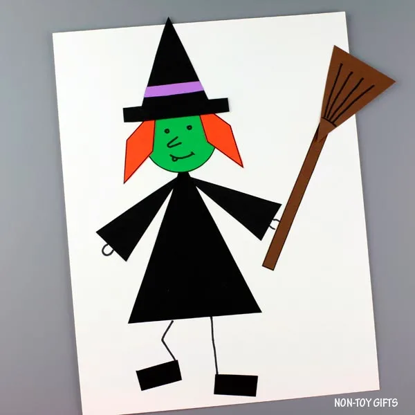 Witch craft made with shapes