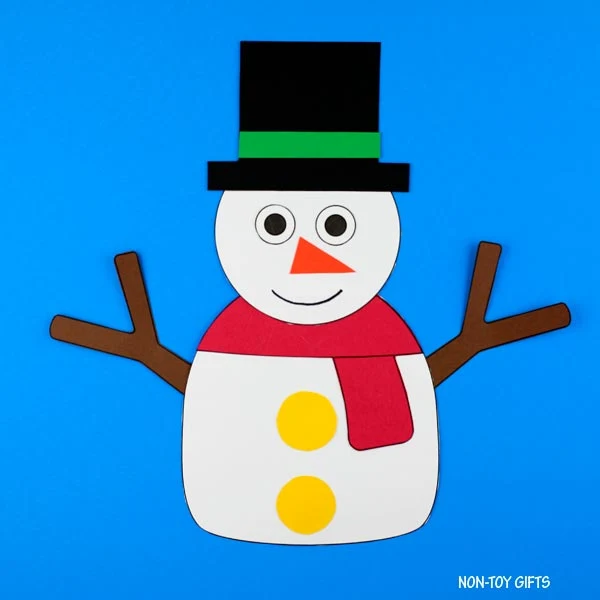 paper snowman craft