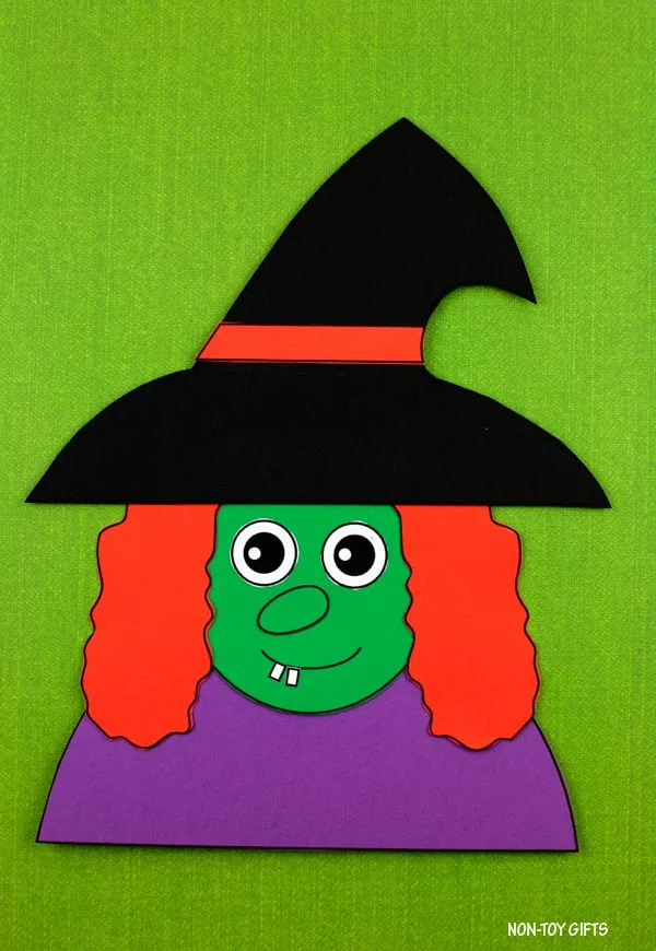 Witch craft for preschoolers and kindergartners