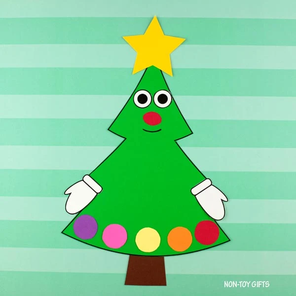 Christmas tree craft for preshool