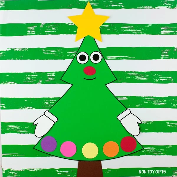 Christmas tree craft for kindergarten